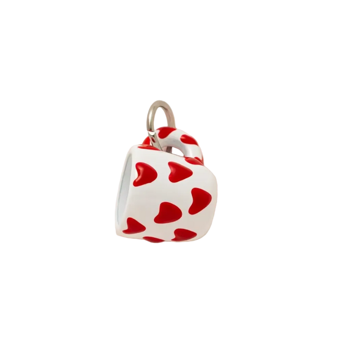 Cute Lover Hearts Ceramic Mug Charm