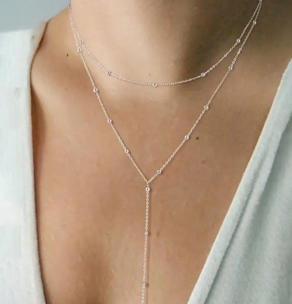 Alice Layered Necklace (Silver)