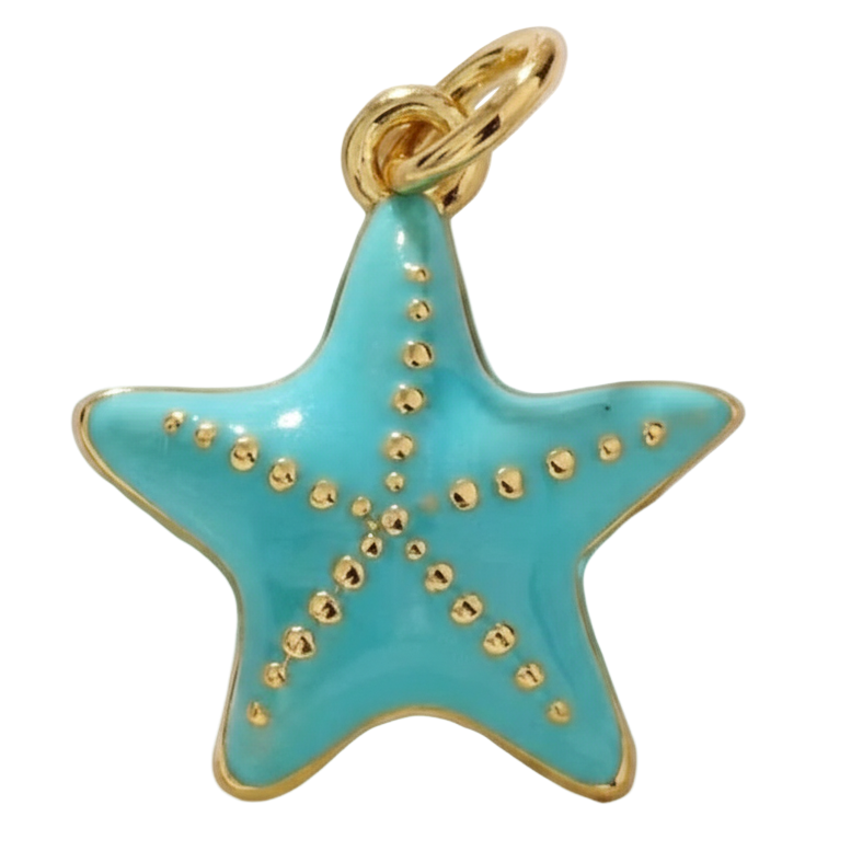 Light Blue Starfish Charm