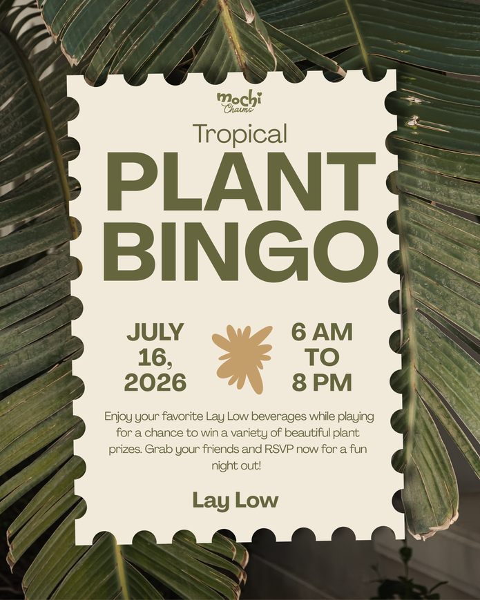 Mochi Charms Plant Bingo Night at Lay Low