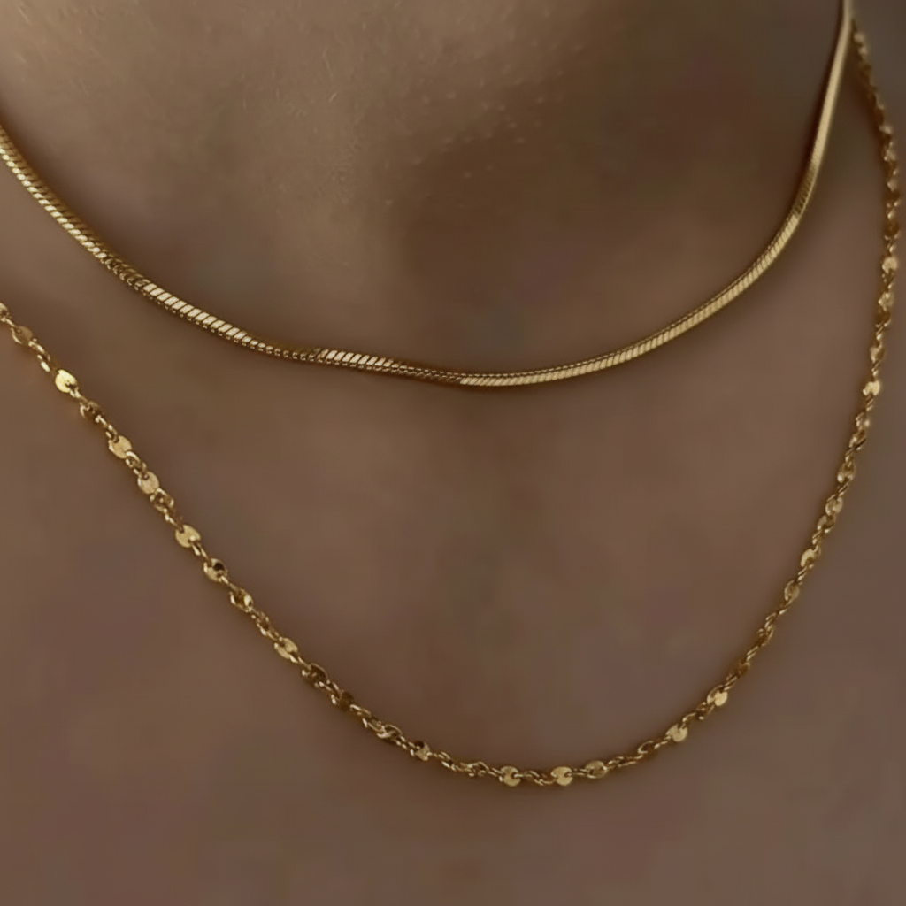 Leni Layered Necklace (Gold)