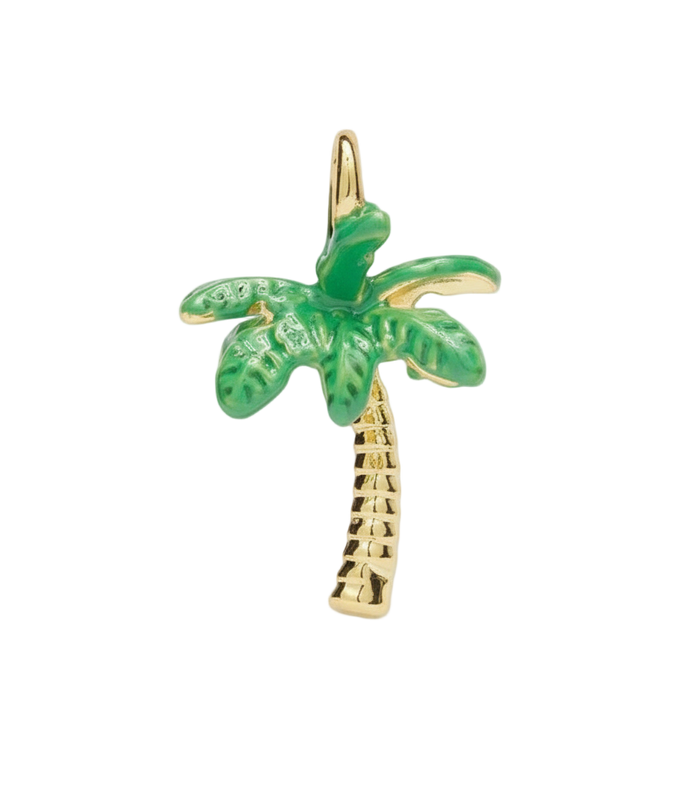 Green Palm Tree Charm