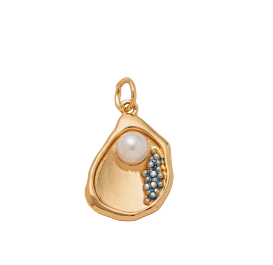 Oyster with Pearl Charm