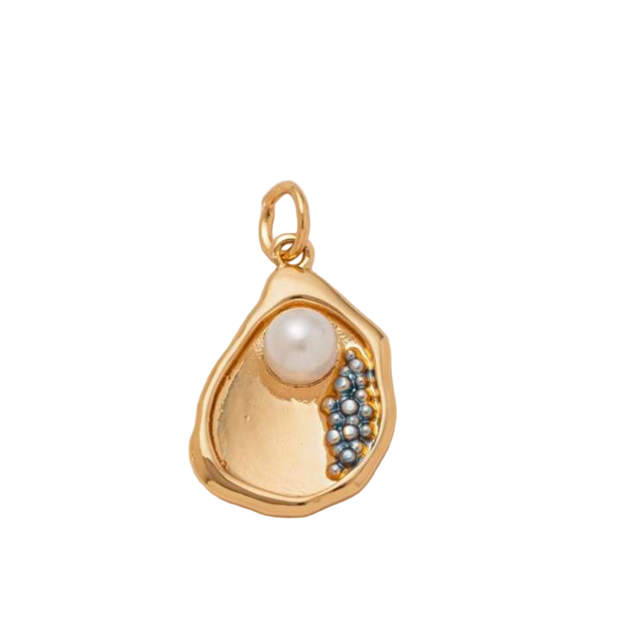 Oyster with Pearl Charm
