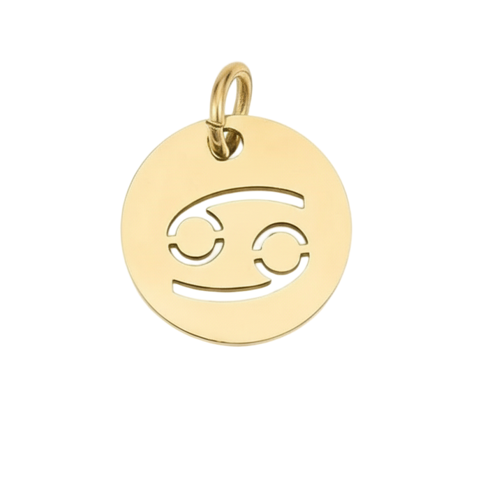 Cancer Zodiac Charm (Gold)