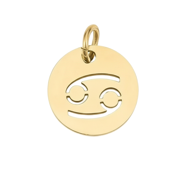 Cancer Zodiac Charm (Gold)