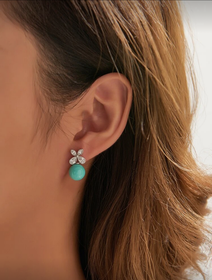 Tiffany Bloom Earrings (Silver)