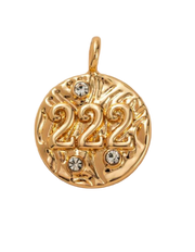 Angel Number 222 Charm (Gold)