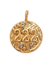 Angel Number 222 Charm (Gold)