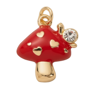Red Mushroom with Diamond Charm