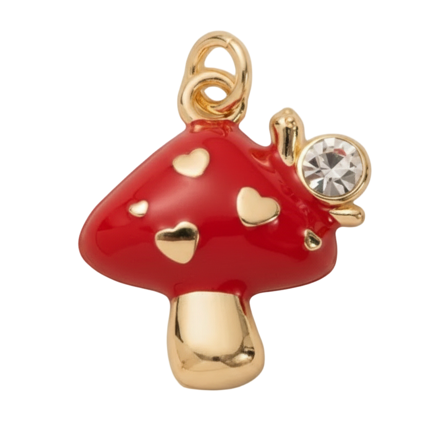 Red Mushroom with Diamond Charm
