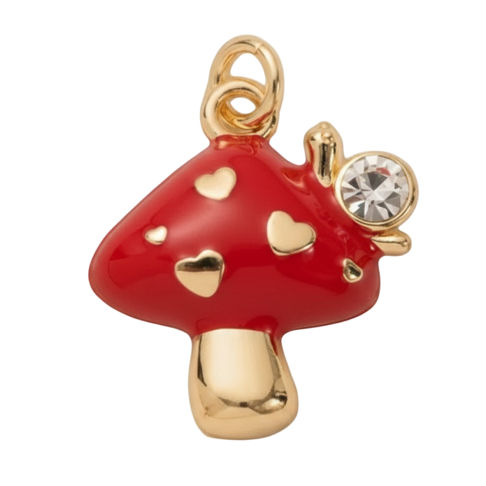 Red Mushroom with Diamond Charm