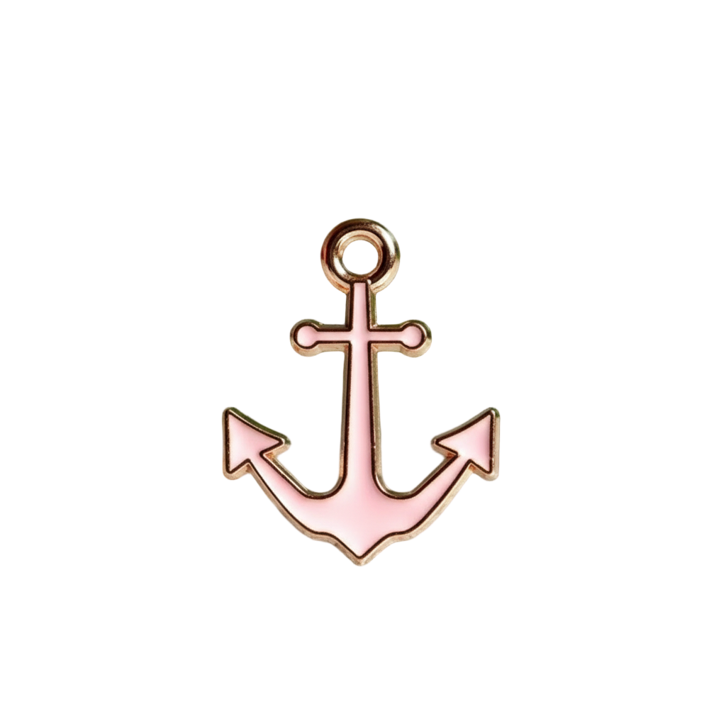 Pink Anchor Charm