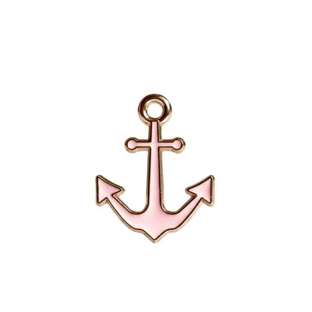 Pink Anchor Charm