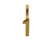 Number 1 Charm (Gold)