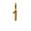 Number 1 Charm (Gold)