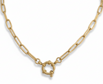 Coco Paperclip Necklace (Gold)