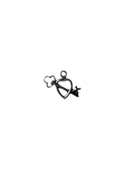 The K-e-y To My Heart Charm (Silver)