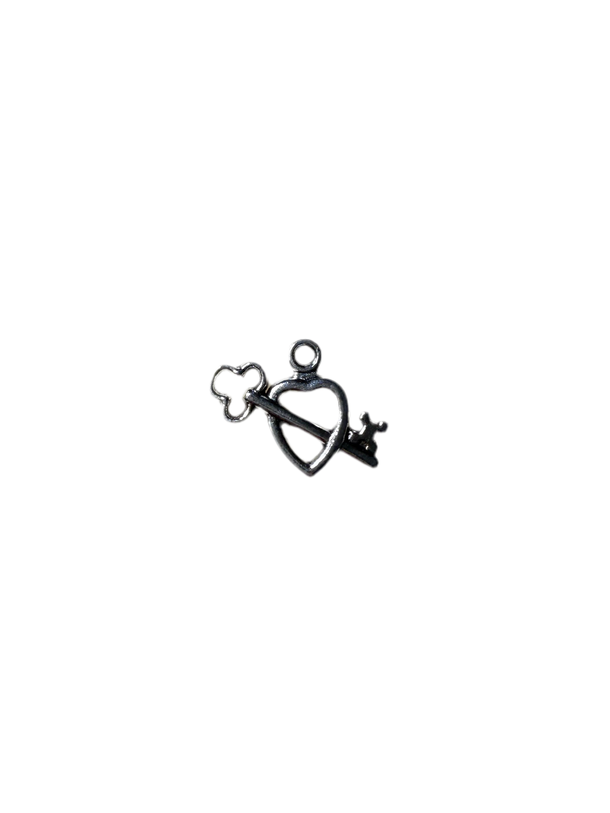 The K-e-y To My Heart Charm (Silver)