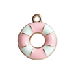 Pink and White Buoy Charm