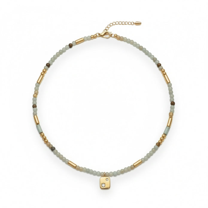 Meadow Beaded Necklace (Gold)