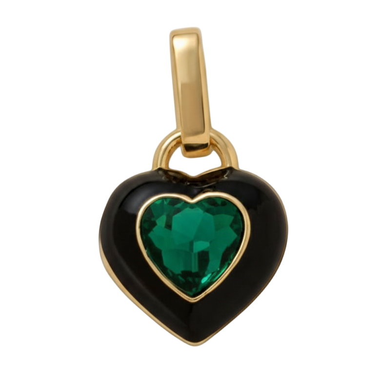 Green Heart Charm