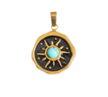 Turquoise Sun Charm