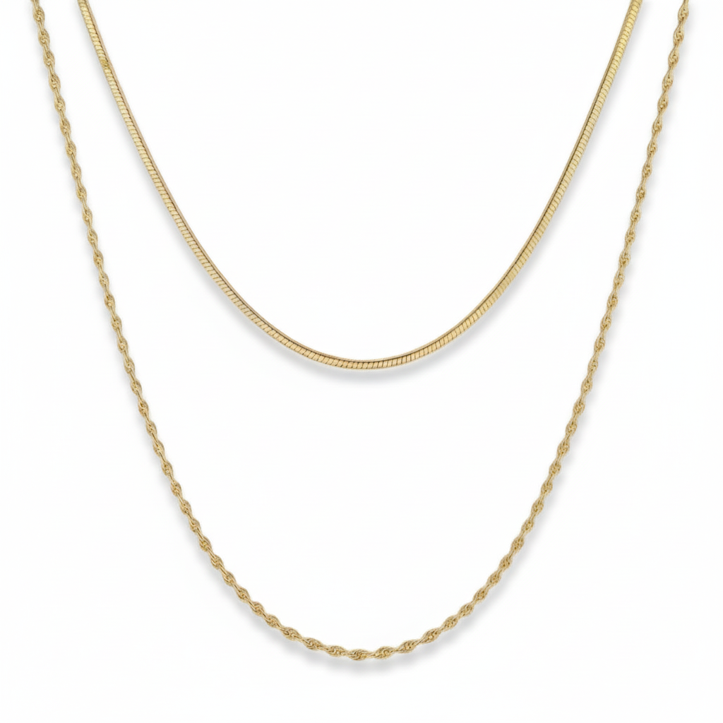 Leni Layered Necklace (Gold)