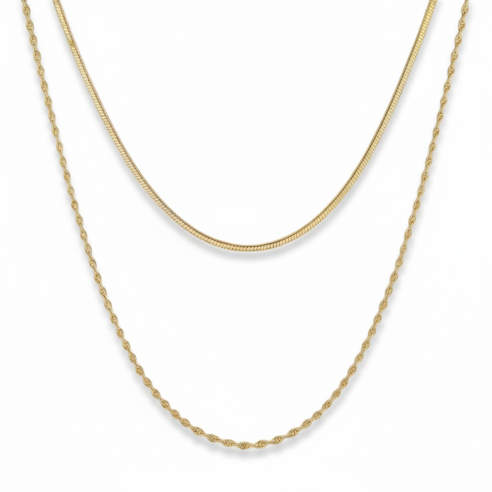 Leni Layered Necklace (Gold)