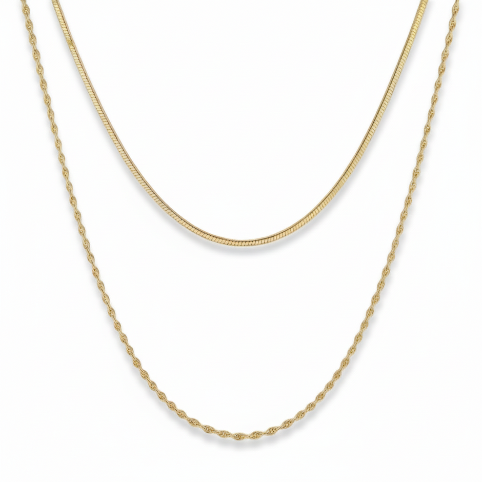 Leni Layered Necklace (Gold)