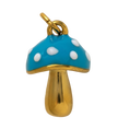 Blue Mushroom Charm