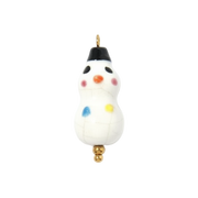 White Ceramic Frosty The Snowman Charm