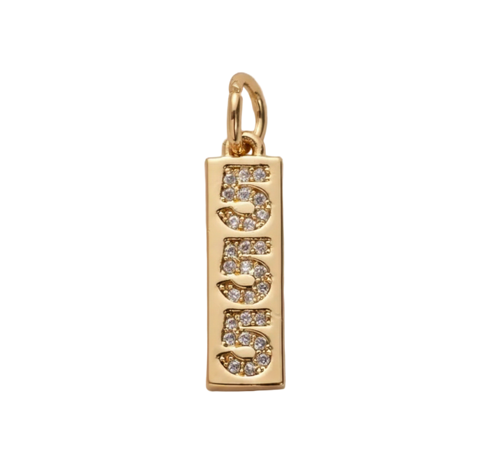 Angel Number 555 Charm (Gold)