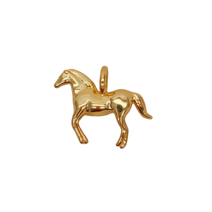 Horse Solid Charm (Gold)