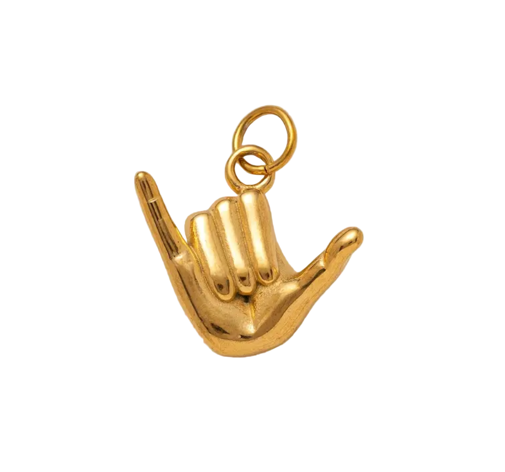 Rock On Hand Charm