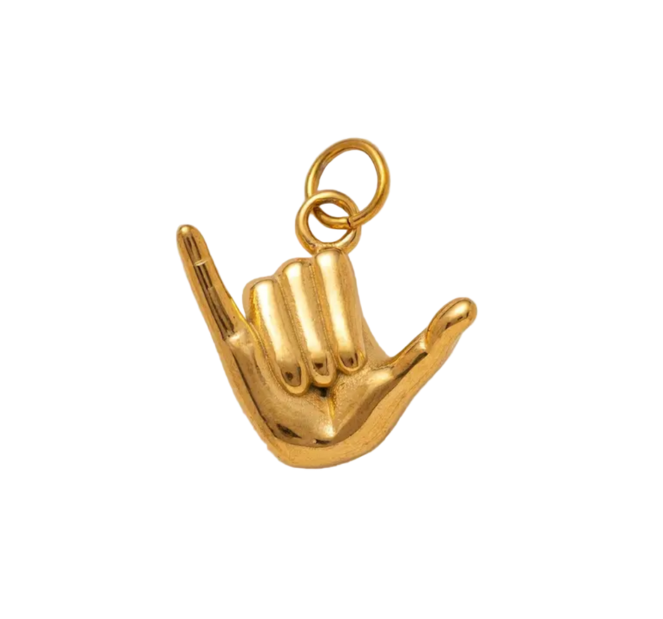 Rock On Hand Charm