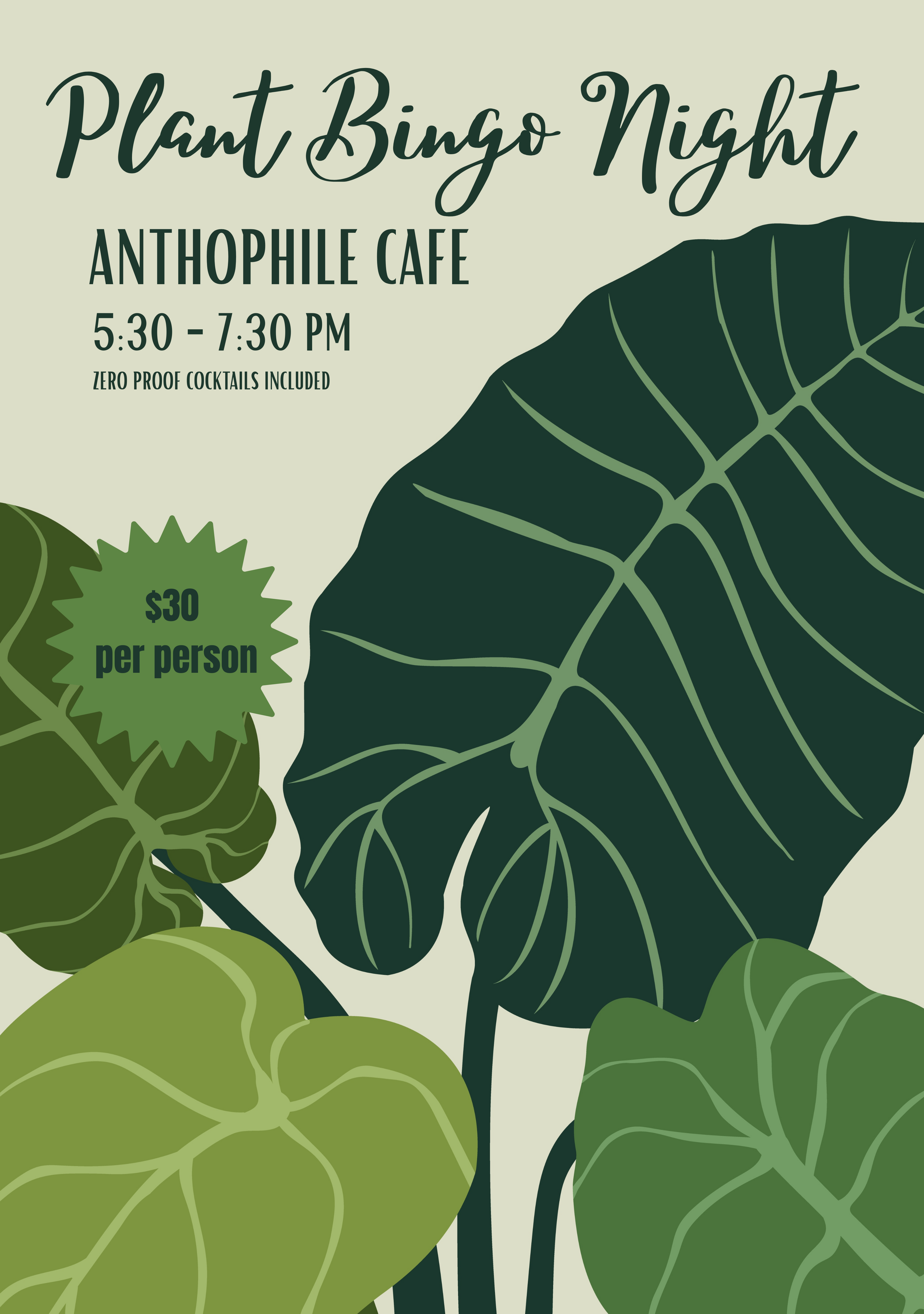 Mochi Charms Plant Bingo at Anthophile Cafe