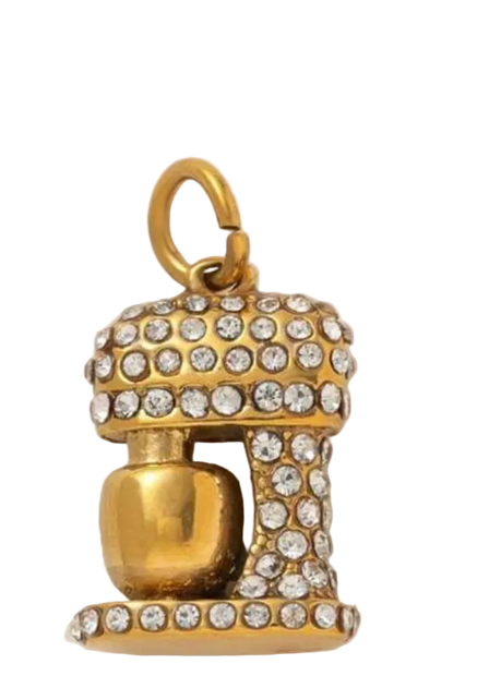 Mixer With Diamonds Charm (Gold)