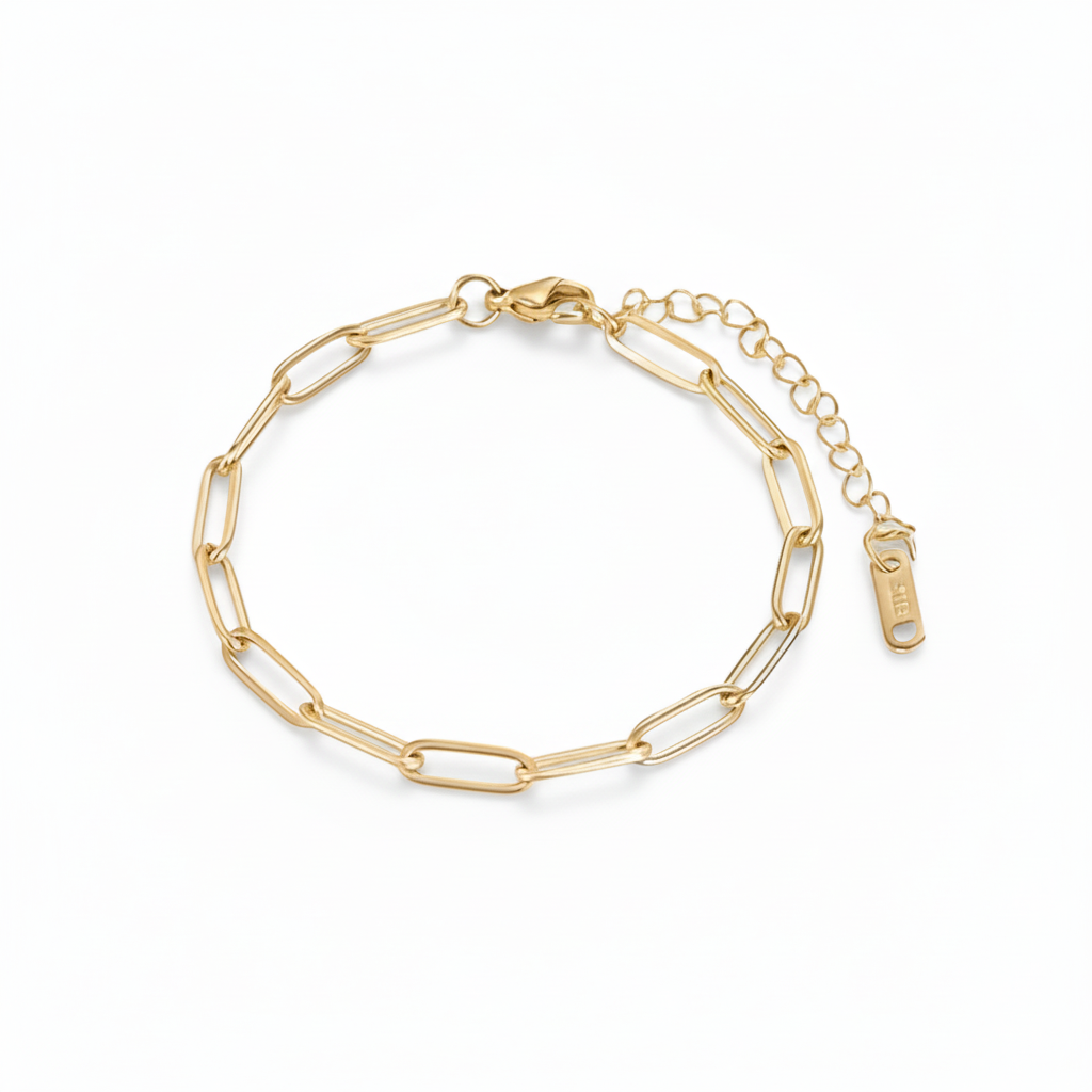 Paper clip Bracelet (Gold)