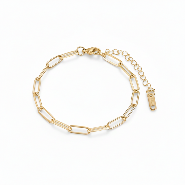 Paper clip Bracelet (Gold)