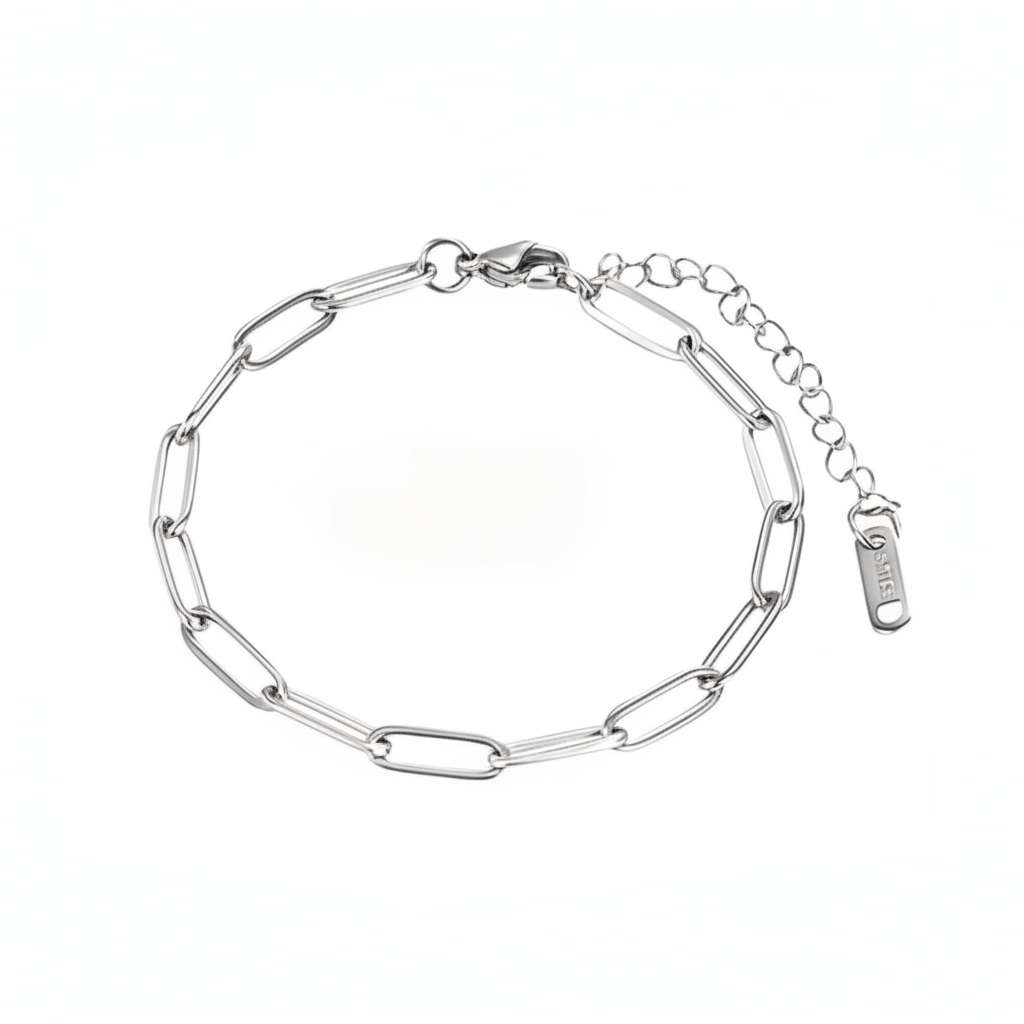 Paper clip Bracelet (Silver)