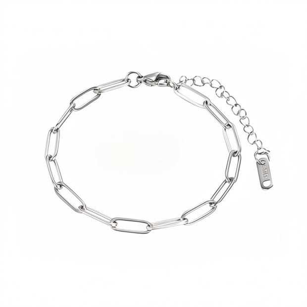 Paper clip Bracelet (Silver)