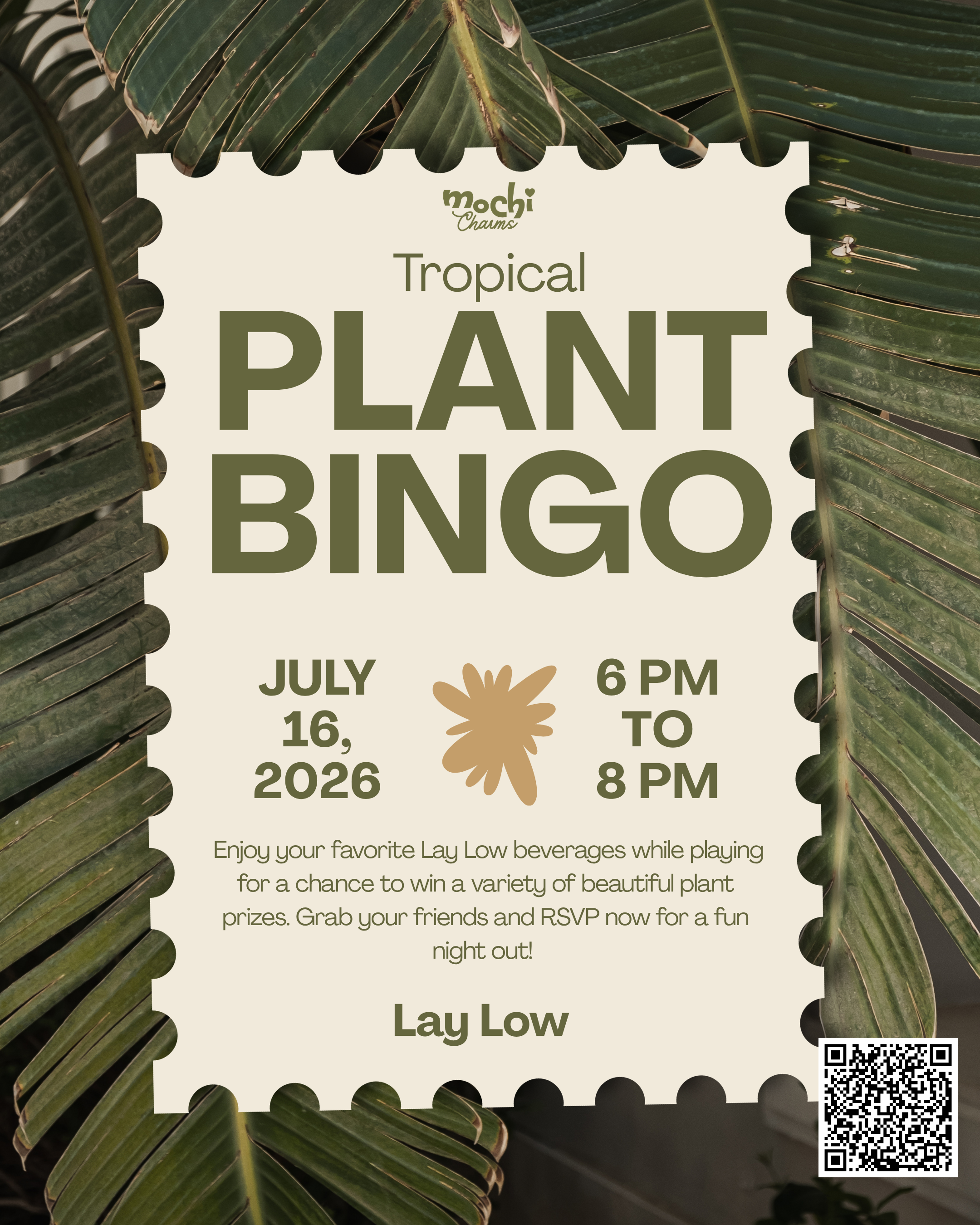 Mochi Charms Plant Bingo Night at Lay Low