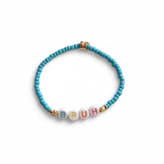 Handmade Beaded Bracelet (Bruh)