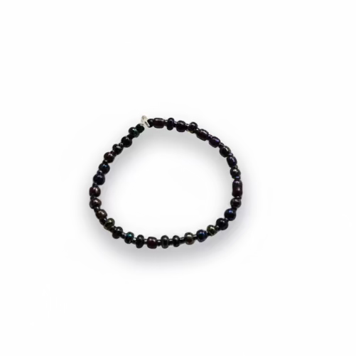 Handmade Iridescent Beaded Bracelet