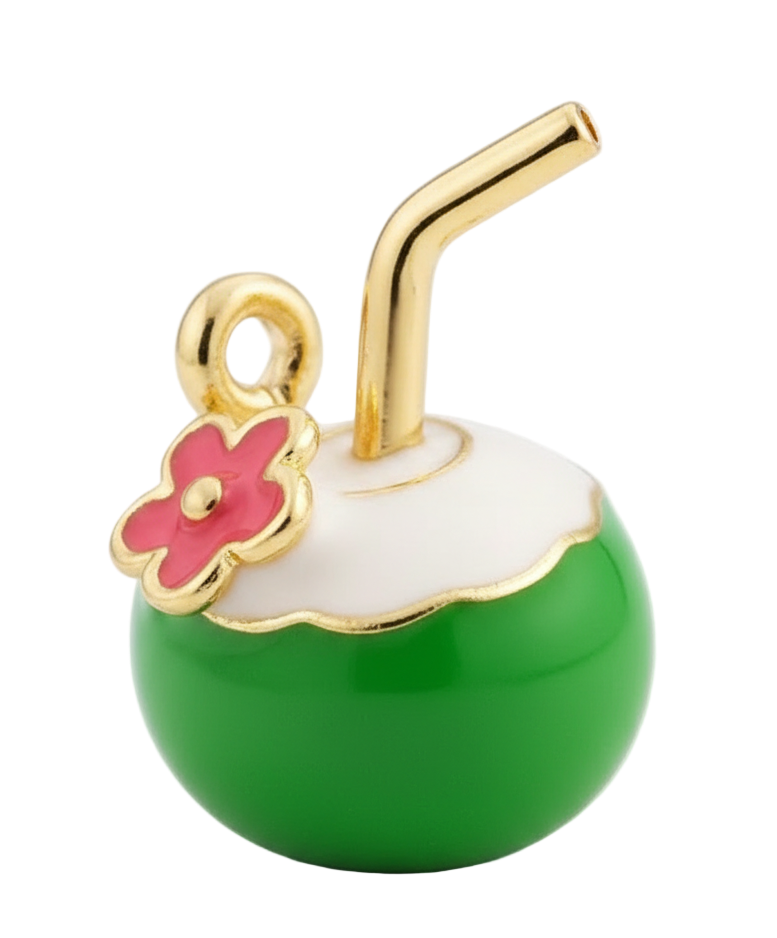 Green Sippy Coconut Drink Charm