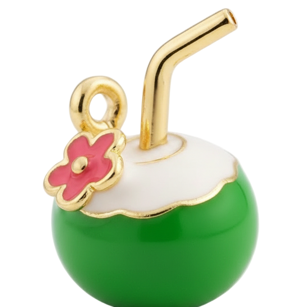 Green Sippy Coconut Drink Charm