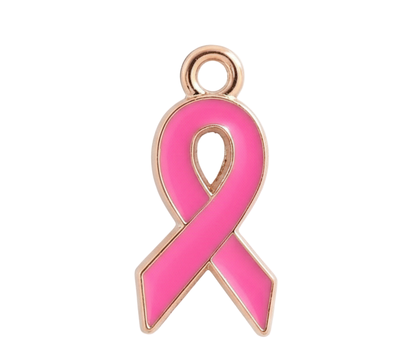 Pink Breast Cancer Awareness Charm