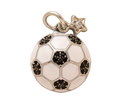 White and Black Soccer Ball Charm