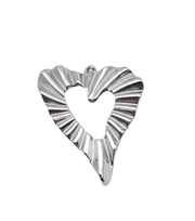 Heart Abstract Charm (Silver)